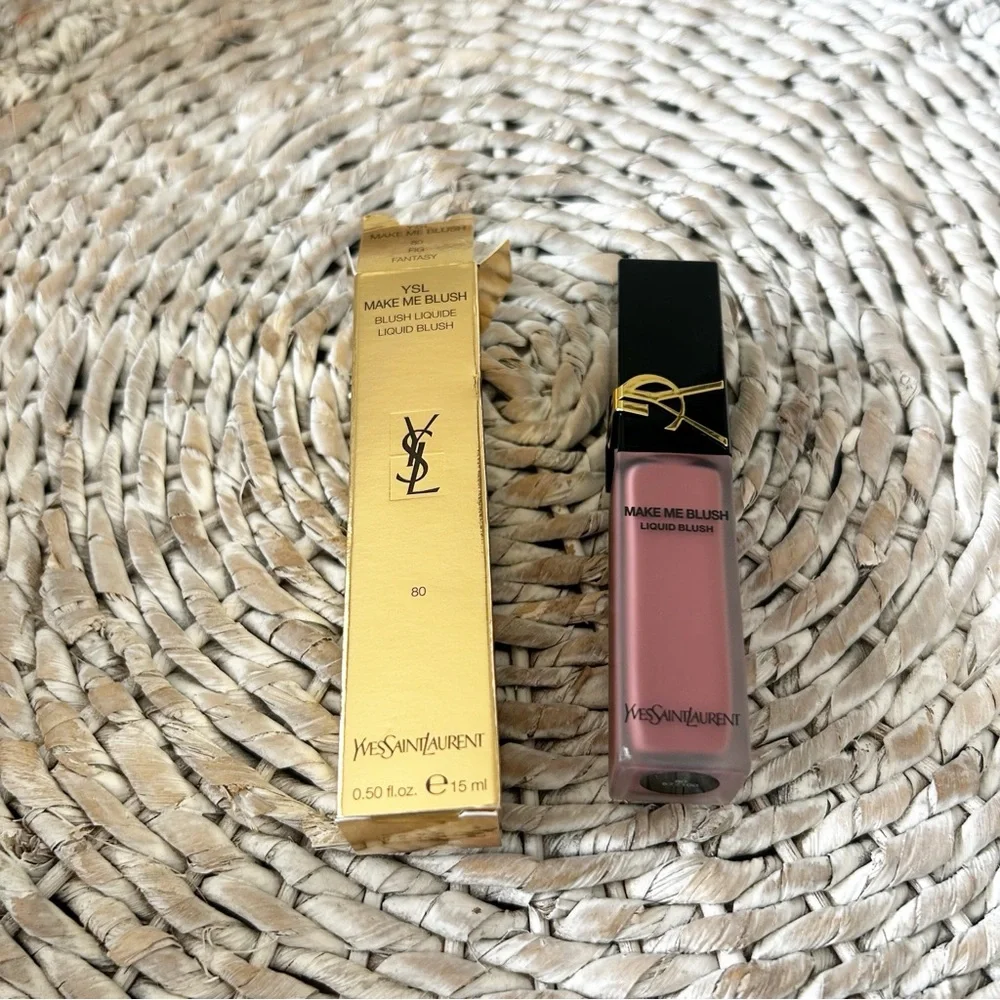 New YSL Make Me Blush 12H Blurring Liquid Blush 80 Fig Fantasy